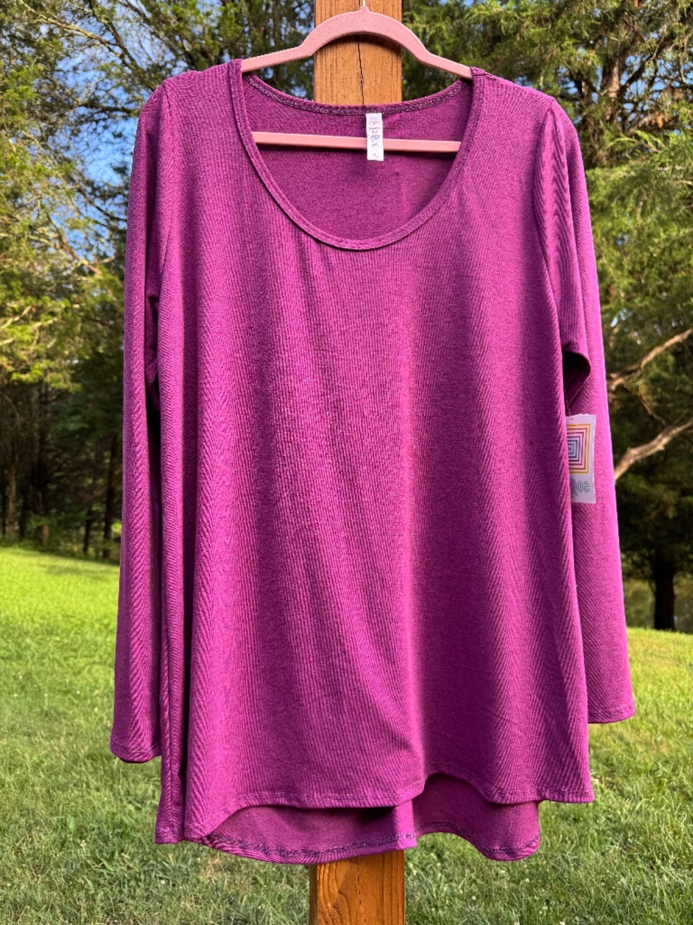 🌈 LuLaRoe Lynnae Long Sleeve Tunic Top Purple